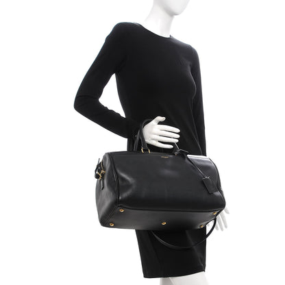 Saint Laurent Calfskin Classic Duffle 12 Black 3 of 10