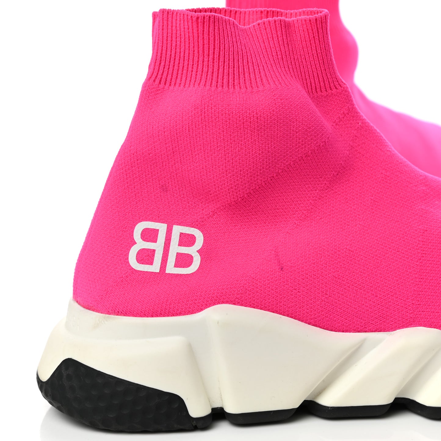 Nylon Knit Womens BB Speed Sneakers 38 Rose Fluo