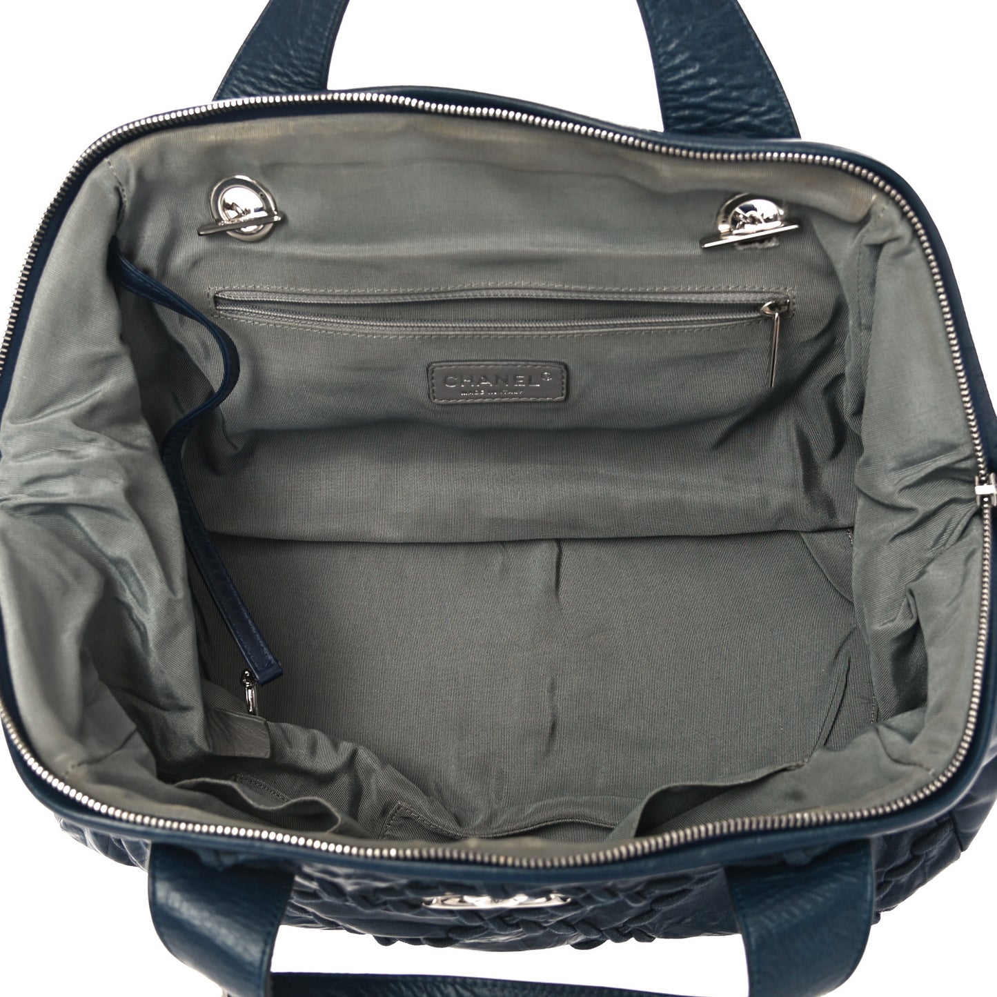Calfskin Ultra Stitch Bowler Navy