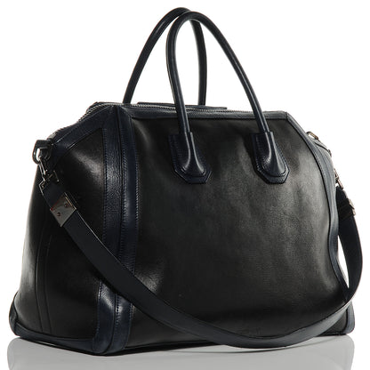 Givenchy Calfskin Large Bi-Color Antigona Black Navy 3 of 8