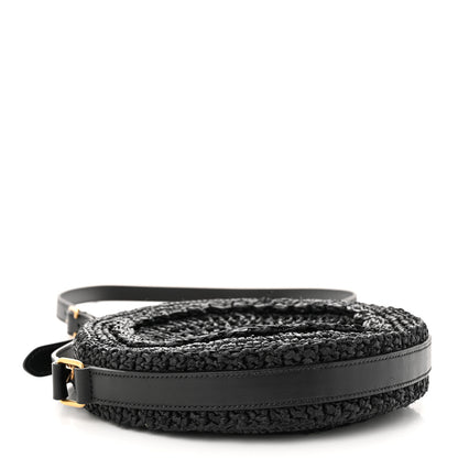 Saint Laurent Raffia Sac Round Black 4 of 9
