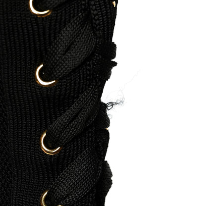 Christian Louboutin Patent Maille Tricot Frenchie 100 Sock Boots 37.5 Black 7 of 7