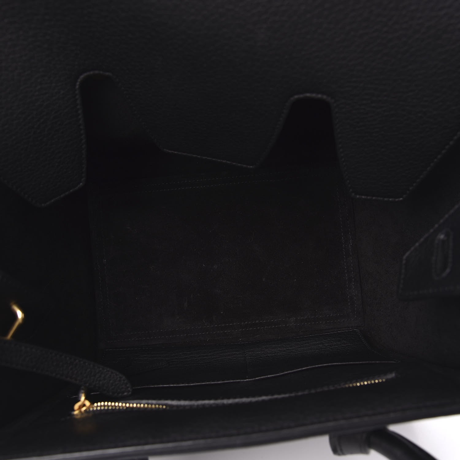 Celine Crisped Calfskin Small Tie Knot Tote Black 5 of 9