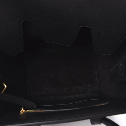 Celine Crisped Calfskin Small Tie Knot Tote Black 5 of 9