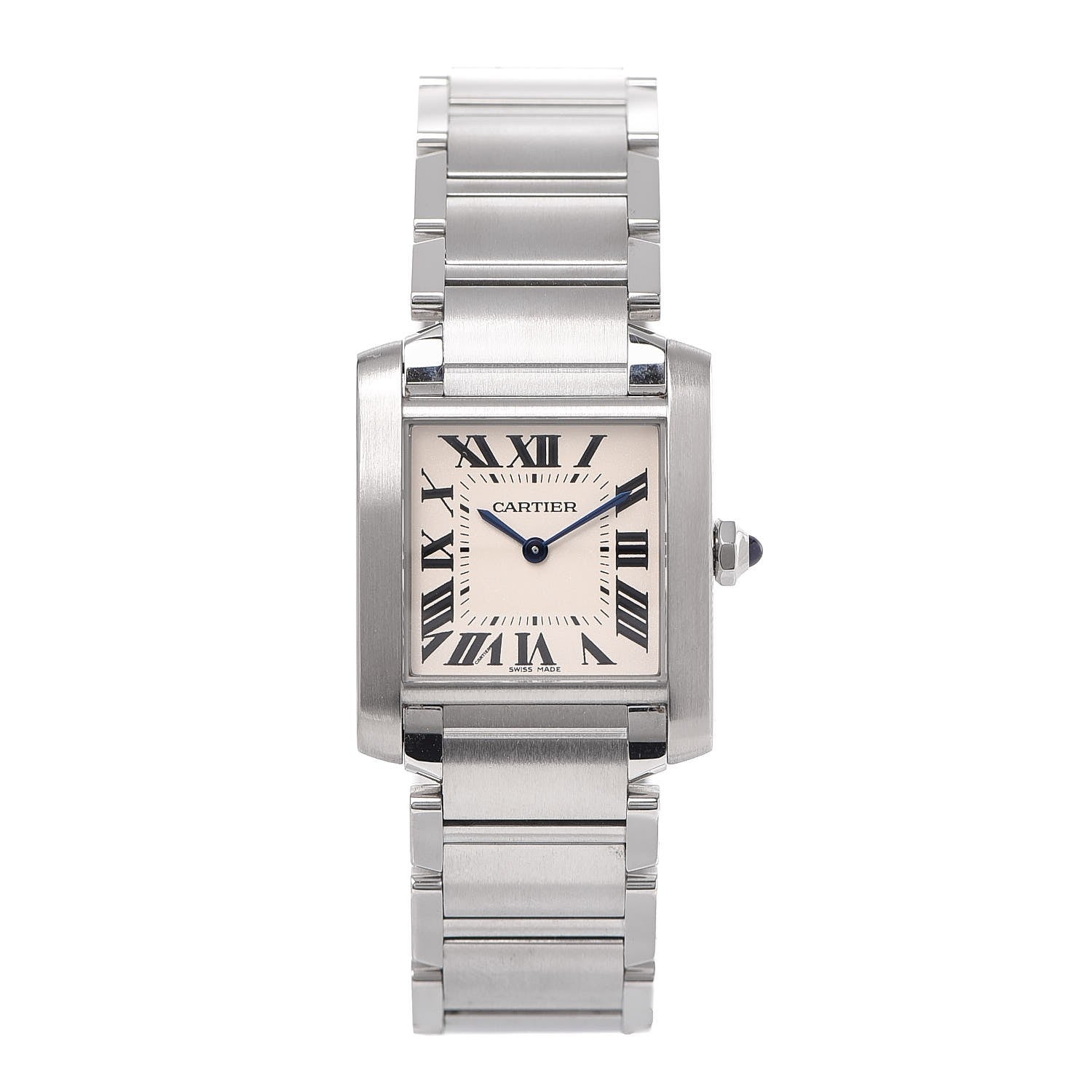 Cartier Stainless Steel 25mm Tank Francaise Quartz Watch 1 of 9
