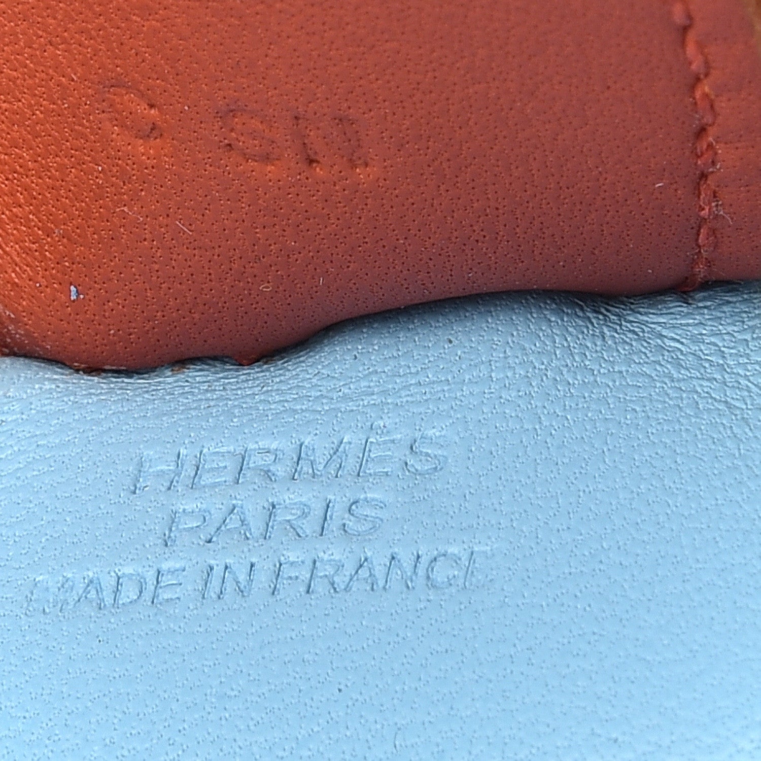 Hermes Milo Lambskin Grigri Rodeo Horse Bag Charm MM Celeste Naturel Bouton D'Or Cornaline 3 of 3