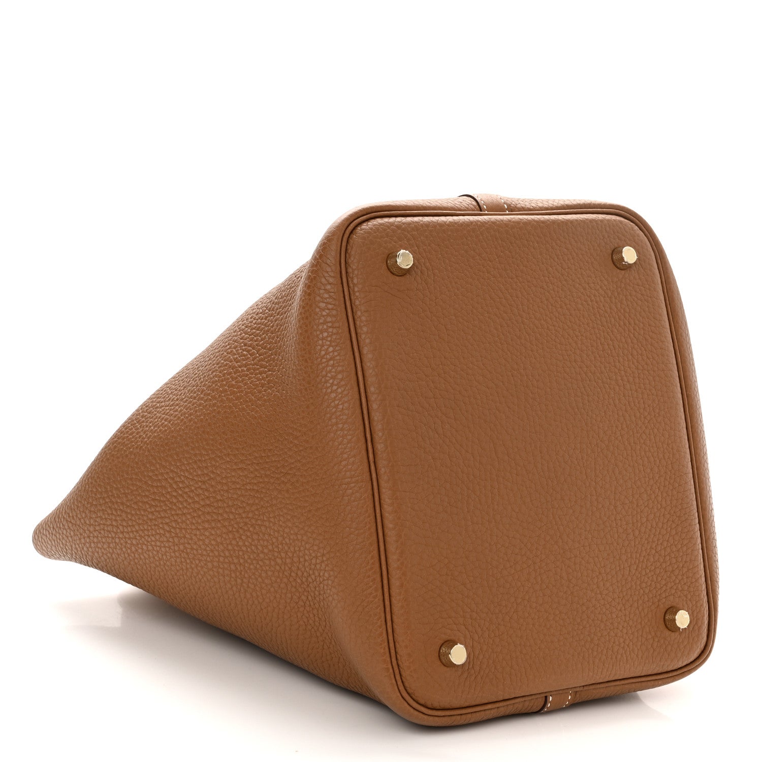 Hermes Taurillon Clemence Picotin Lock 22 MM Gold 4 of 10