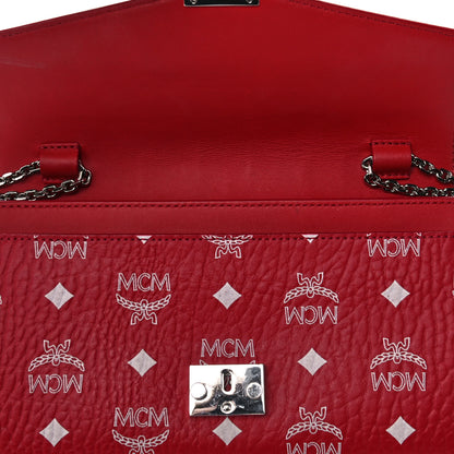 MCM Visetos Patricia Wallet On Chain Red 13 of 13