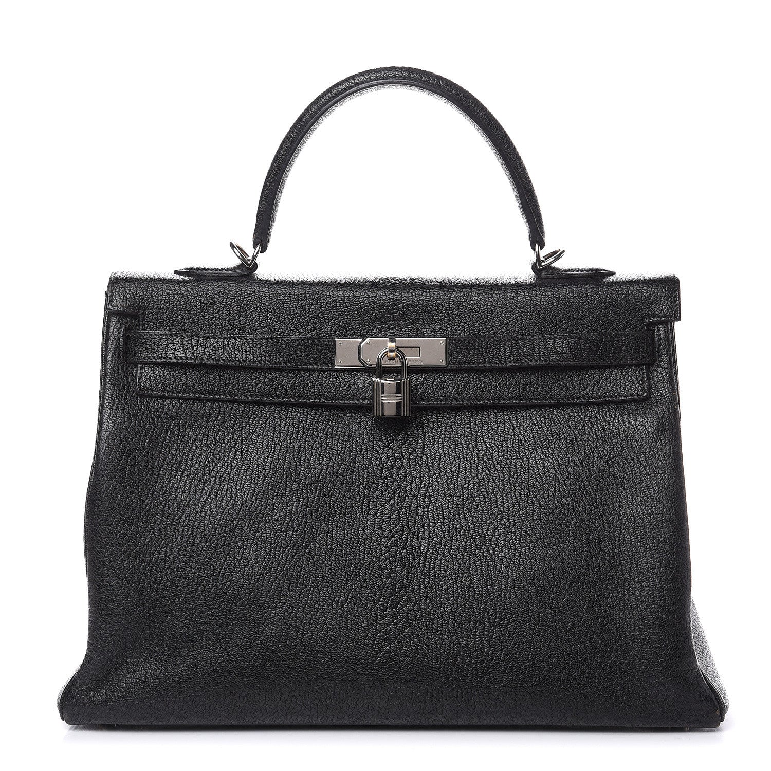 Hermes Chevre De Coromandel Kelly Retourne 35 Black 1 of 35