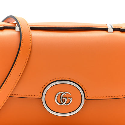 Gucci Senna Calfskin Petite GG Top Handle Shoulder Bag Orange 7 of 10