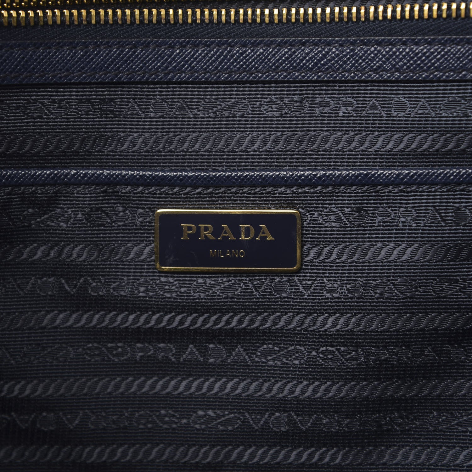 Prada Saffiano Large Galleria Double Zip Tote Baltico 6 of 14