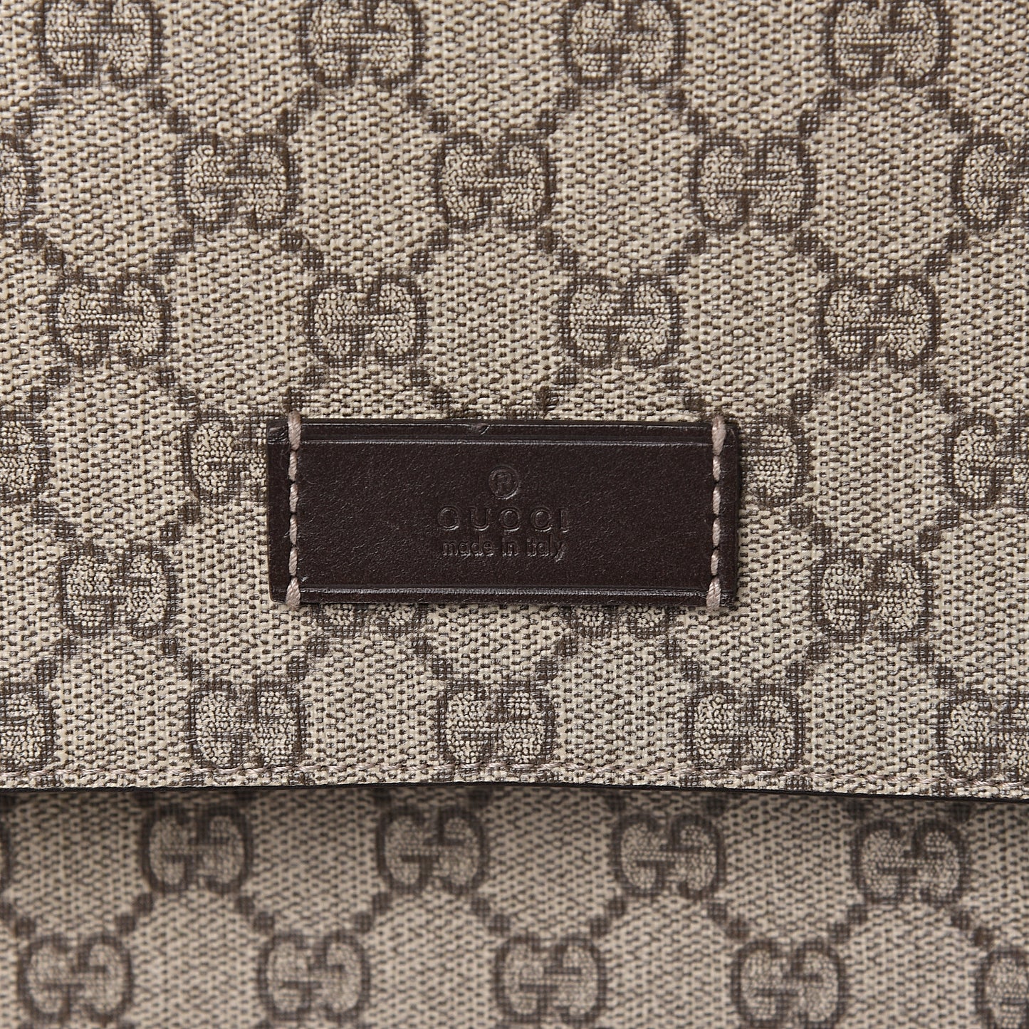 GG Plus Monogram Messenger Diaper Bag Dark Brown