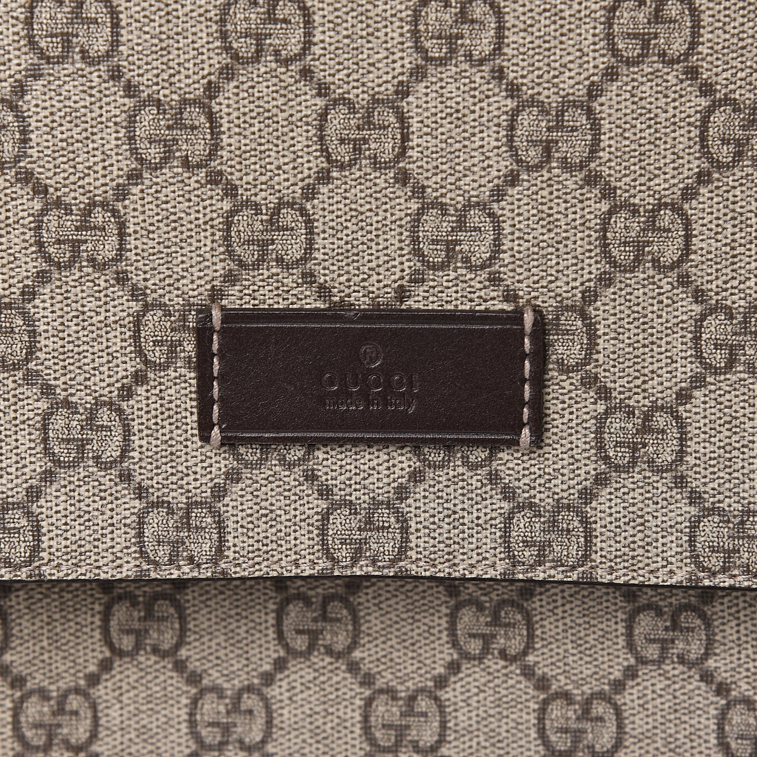 Gucci GG Plus Monogram Messenger Diaper Bag Dark Brown 11 of 12