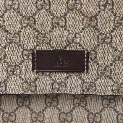 Gucci GG Plus Monogram Messenger Diaper Bag Dark Brown 11 of 12