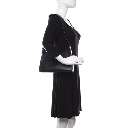 Prada Calfskin Shoulder Bag Black 2 of 9