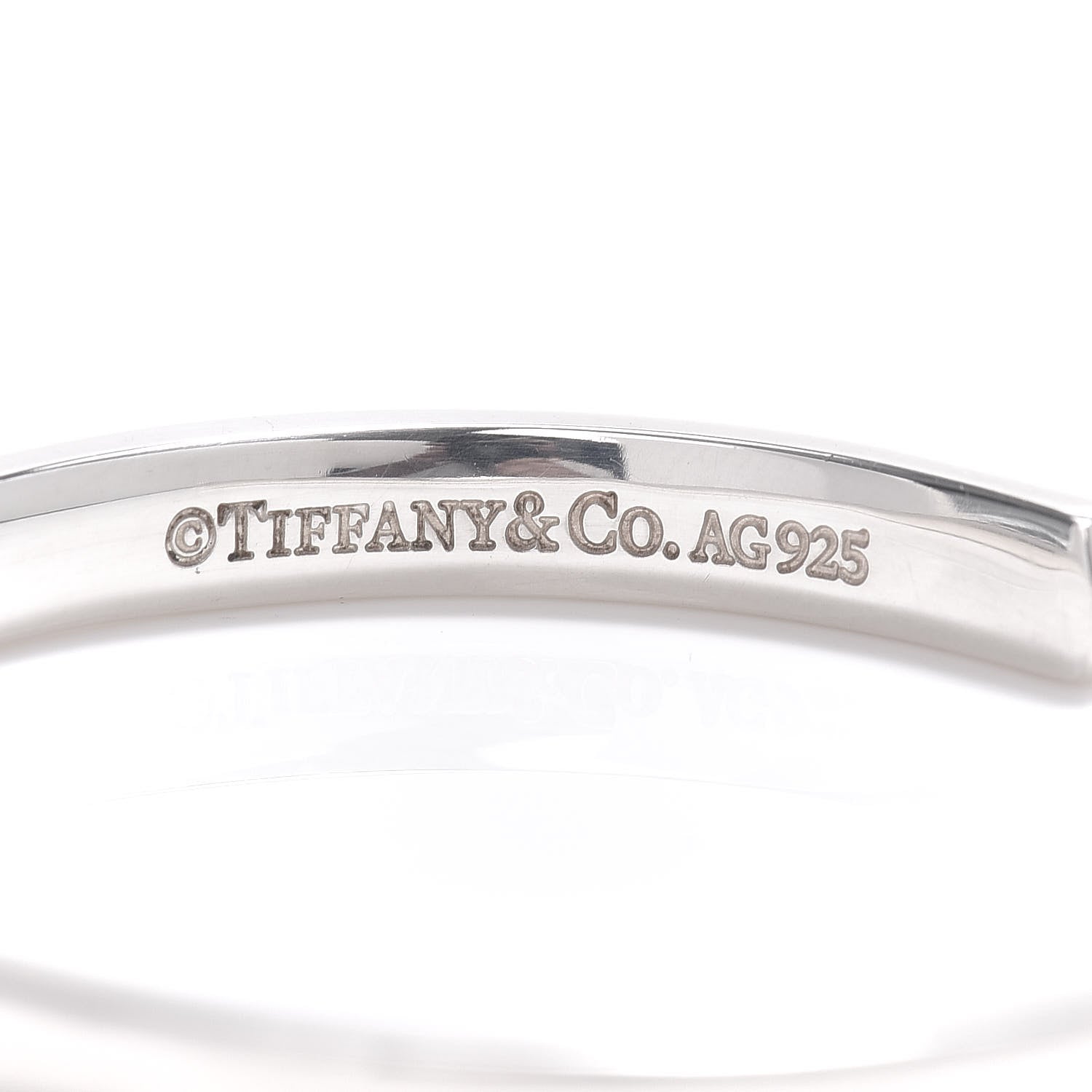 Tiffany Sterling Silver Narrow 1837 Cuff Bracelet 4 of 4