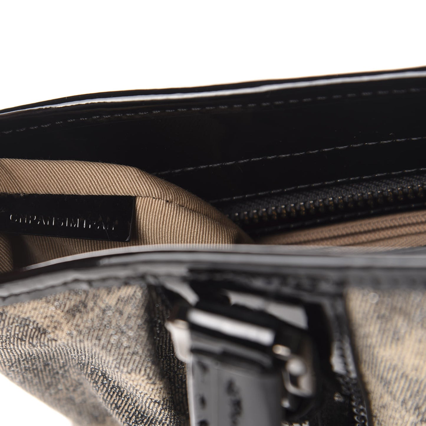 Shimmer Check Degrade Medium Tote Black