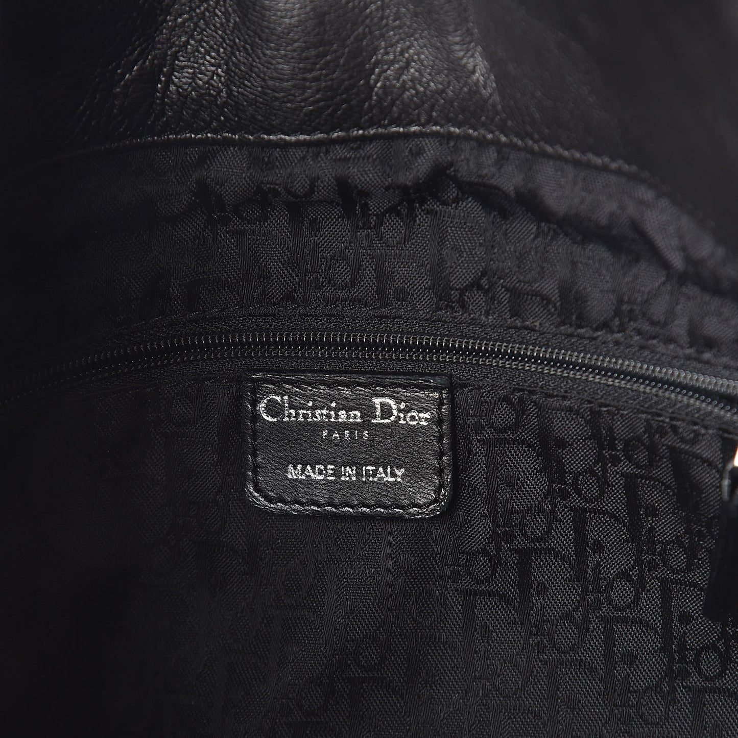 Lambskin Cannage Medium Dior Soft Hobo Black