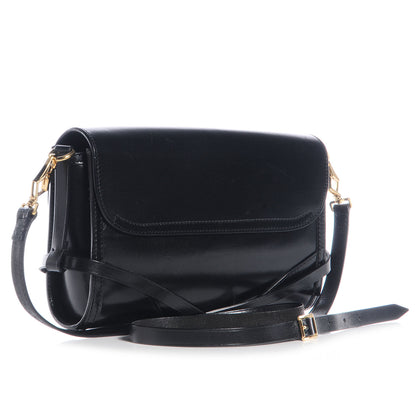 Burberry Polished Bridle Leather Small Abbott Crossbody Black 3 of 8
