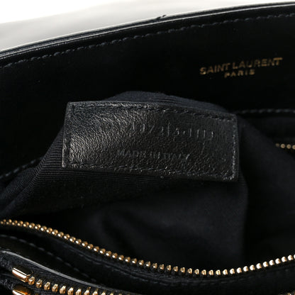 Saint Laurent Calfskin Y Quilted Monogram Medium Loulou Chain Satchel Black 8 of 12