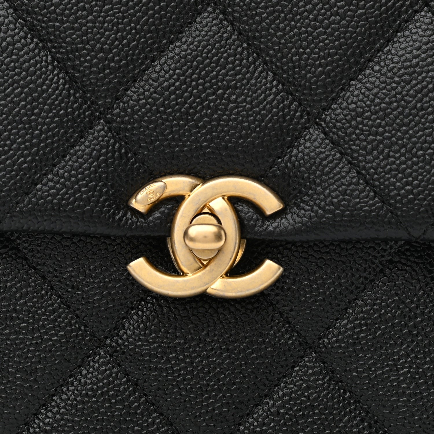 Chanel Shiny Caviar Quilted Chain Melody Backpack Black 8 of 11
