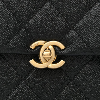 Chanel Shiny Caviar Quilted Chain Melody Backpack Black 8 of 11
