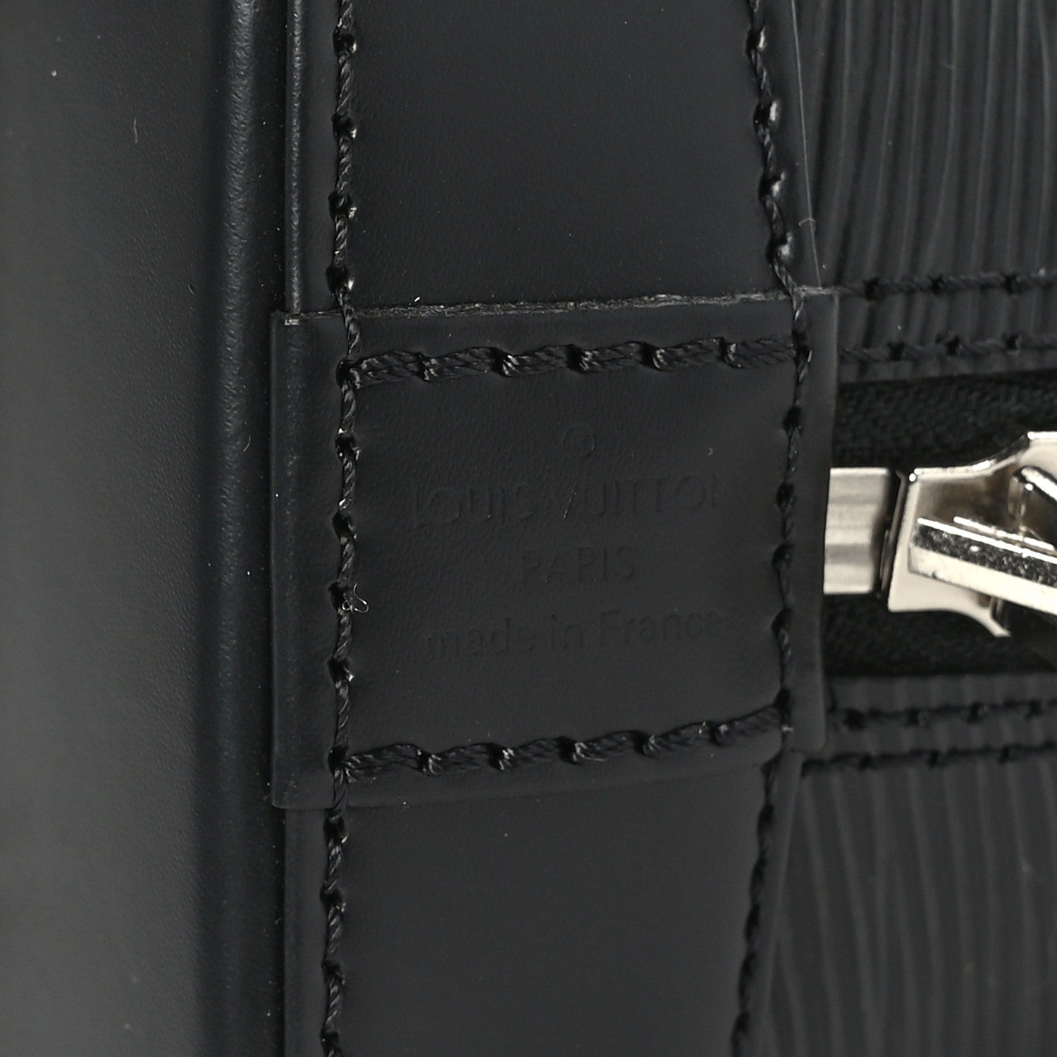 Louis Vuitton Epi Alma BB Black 6 of 8