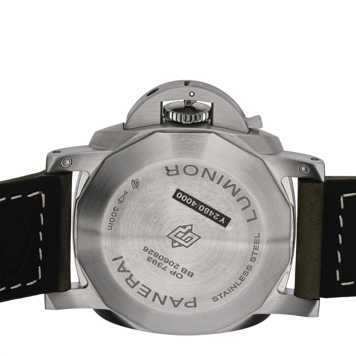 Stainless Steel Calfskin 44mm Luminor Marina Automatic Watch White PAM01314
