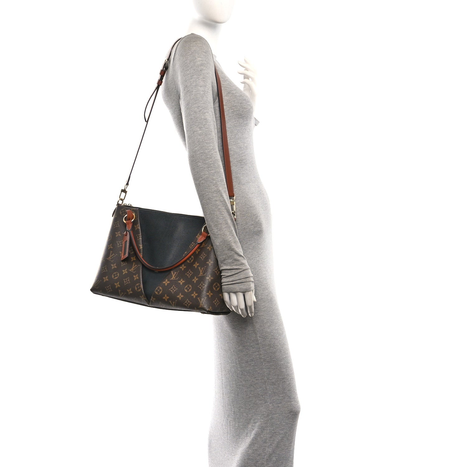 Louis Vuitton Monogram V Tote MM Black 2 of 10
