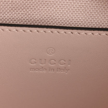 Gucci GG Calfskin Embossed Emblem Small Shoulder Bag Pink 6 of 11