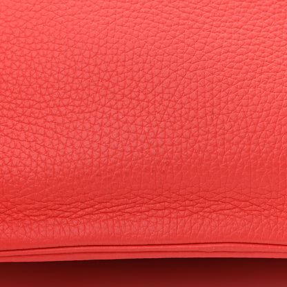 Hermes Taurillon Clemence Birkin 30 Rouge Pivoine 11 of 11