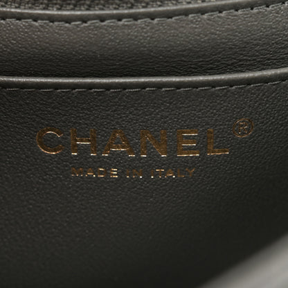 Chanel Lambskin Quilted Mini Rectangular Flap Dark Grey 6 of 11