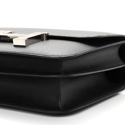 Hermes Grained Monsieur Lizard Constance 24 Black Ombre 10 of 12
