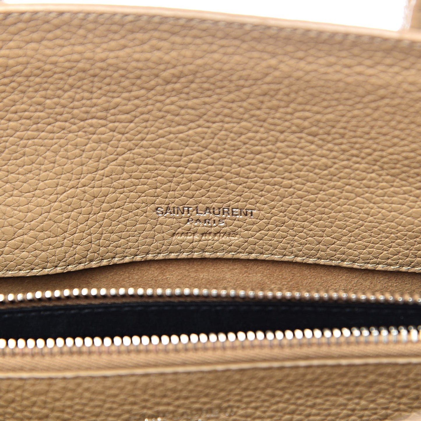 Grained Calfskin Baby Sac De Jour Souple Dark Beige