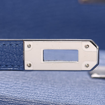 Hermes Chevre Mysore Kelly Longue Wallet Bleu Brighton 14 of 17
