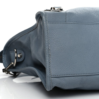 Balenciaga Chevre Silver Metallic Edge Hardware City Bleu Acier 9 of 11