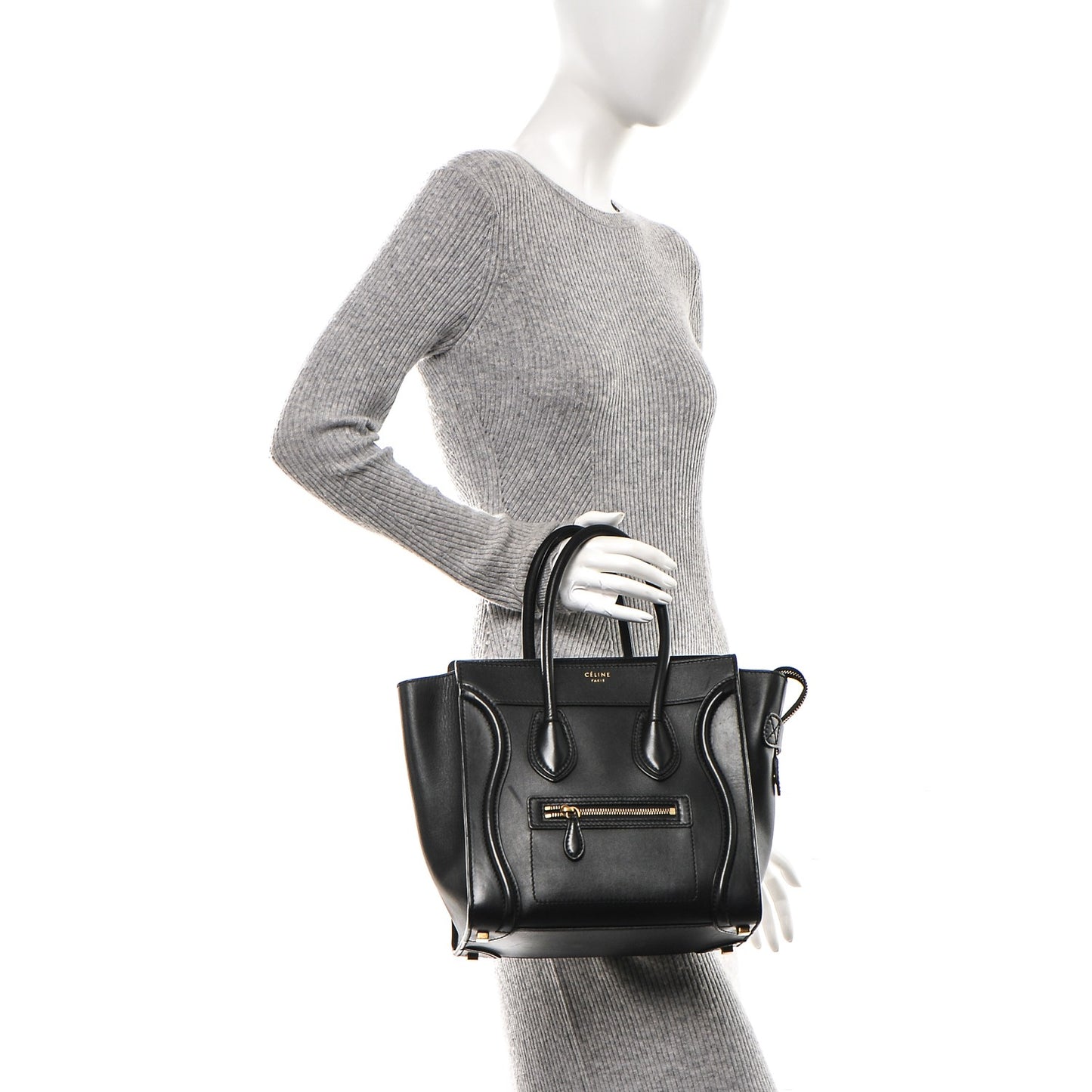 Smooth Calfskin Micro Luggage Black