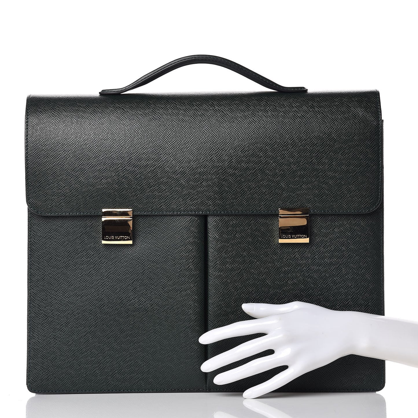 Taiga Serviette Khazan 1 Soufflet Briefcase Vert