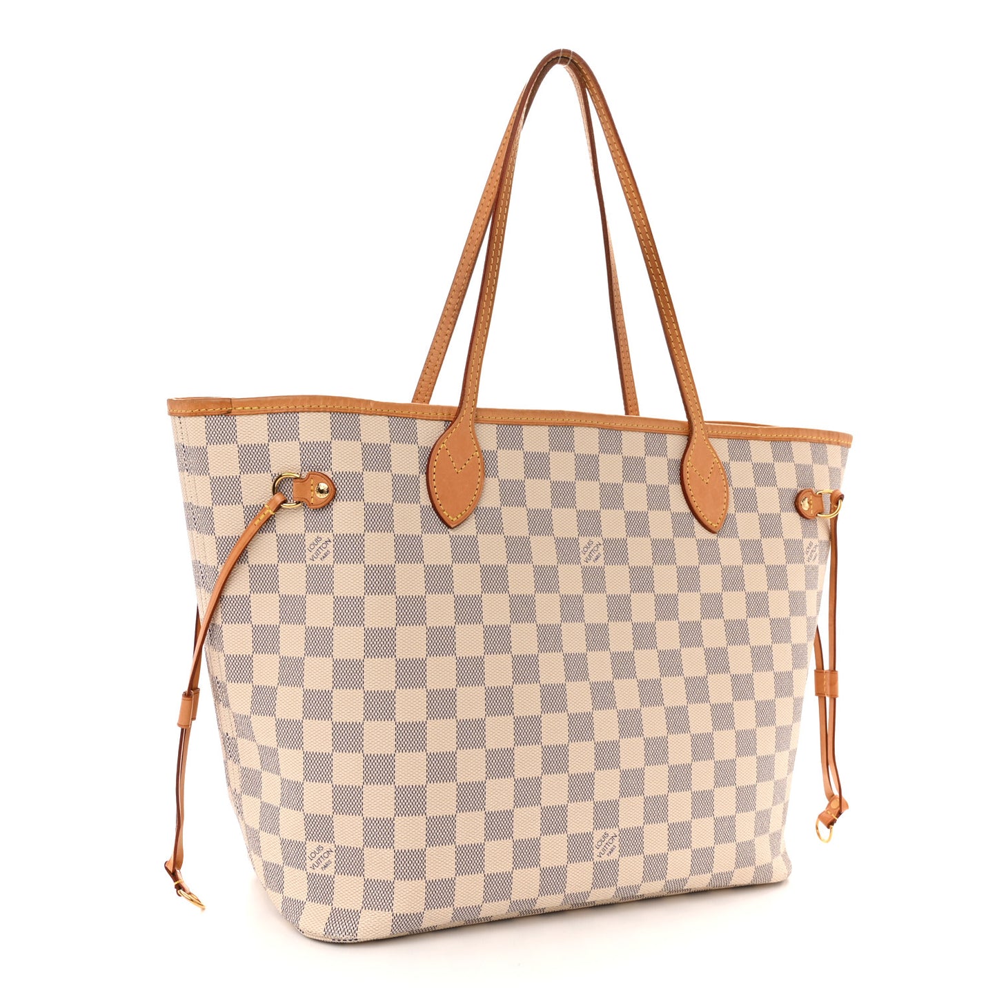 Damier Azur Neo Neverfull MM Rose Ballerine