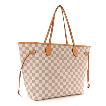 Louis Vuitton Damier Azur Neo Neverfull MM Rose Ballerine 3 of 16