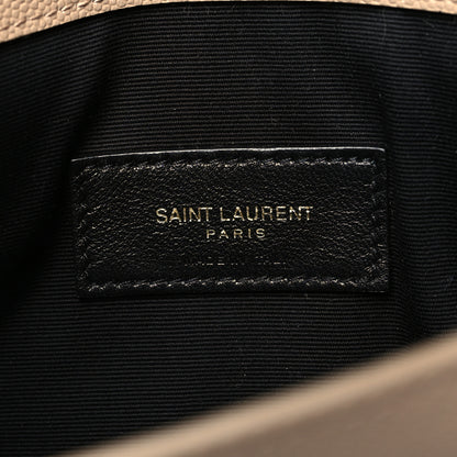 Saint Laurent Grain De Poudre Uptown Pouch Dark Beige 6 of 10