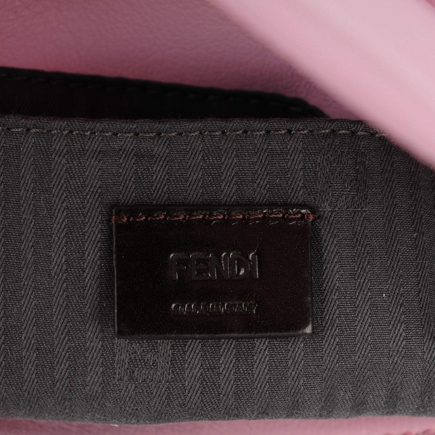 Fendi Vitello Flamingo Enamel Fendista Pouchette Crossbody Lavanda 6 of 7