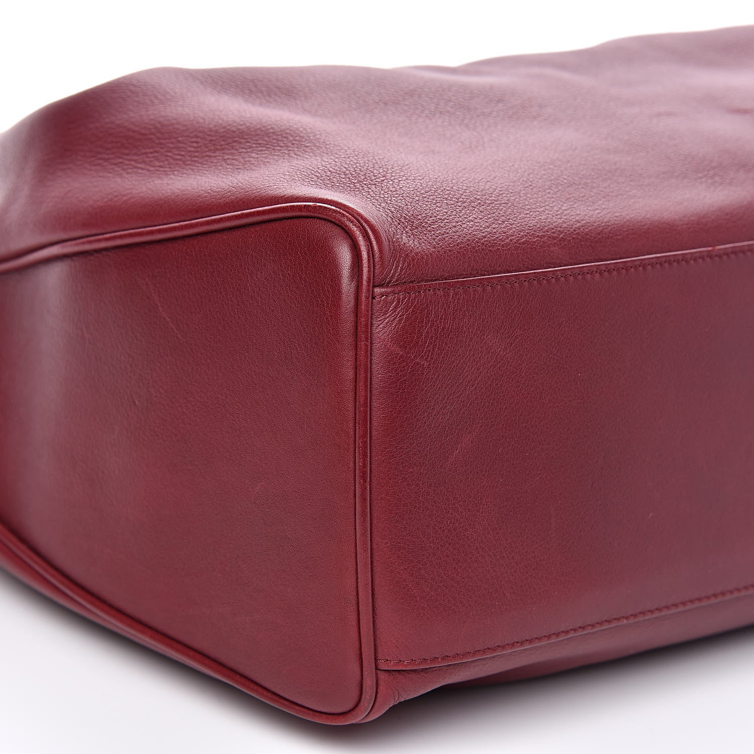 Chanel Deerskin Drawstring Shoulder Bag Red 8 of 12