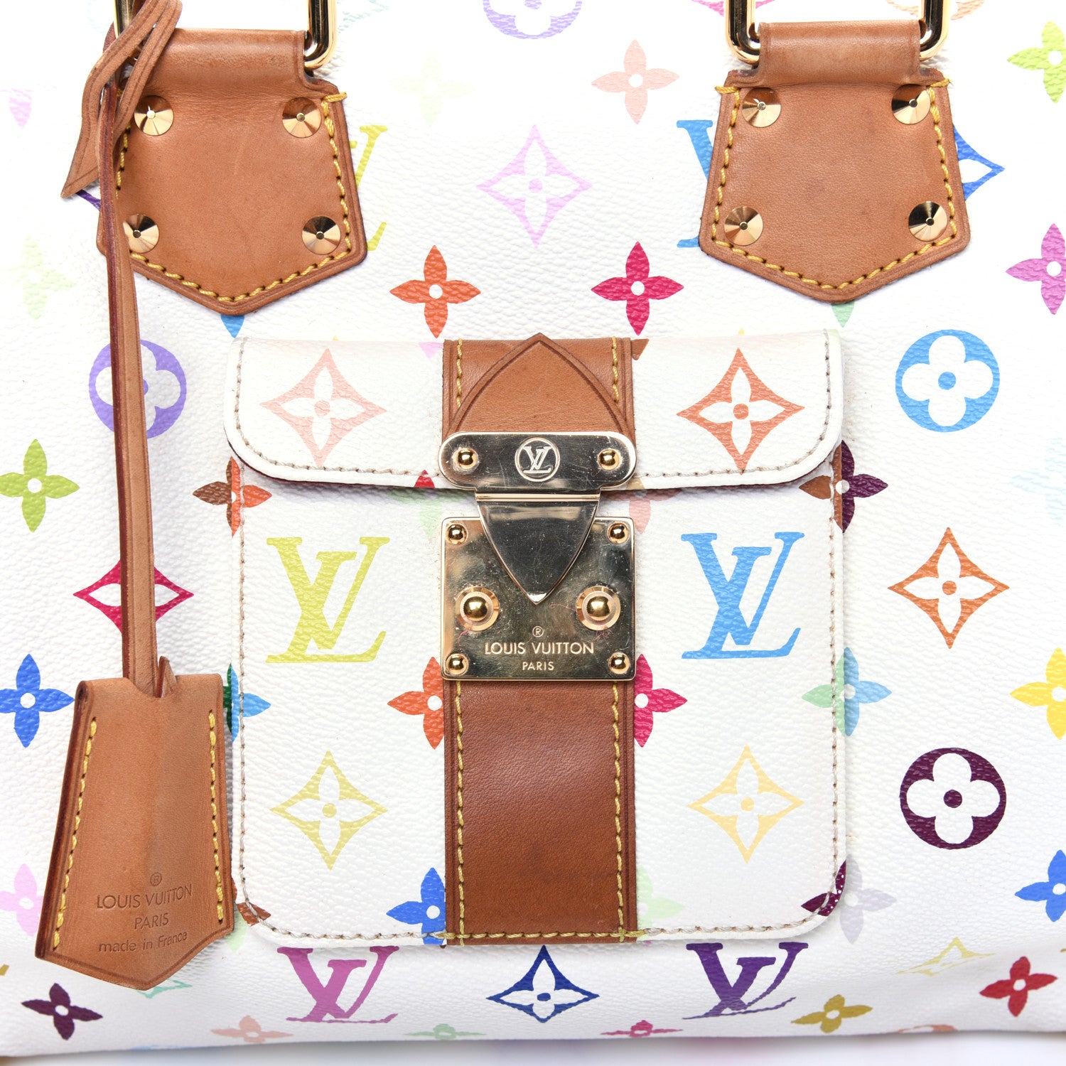 Louis Vuitton Monogram Multicolor Speedy 30 White 13 of 29
