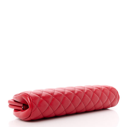 Chanel Caviar Quilted Timeless Clutch Red 4 of 11