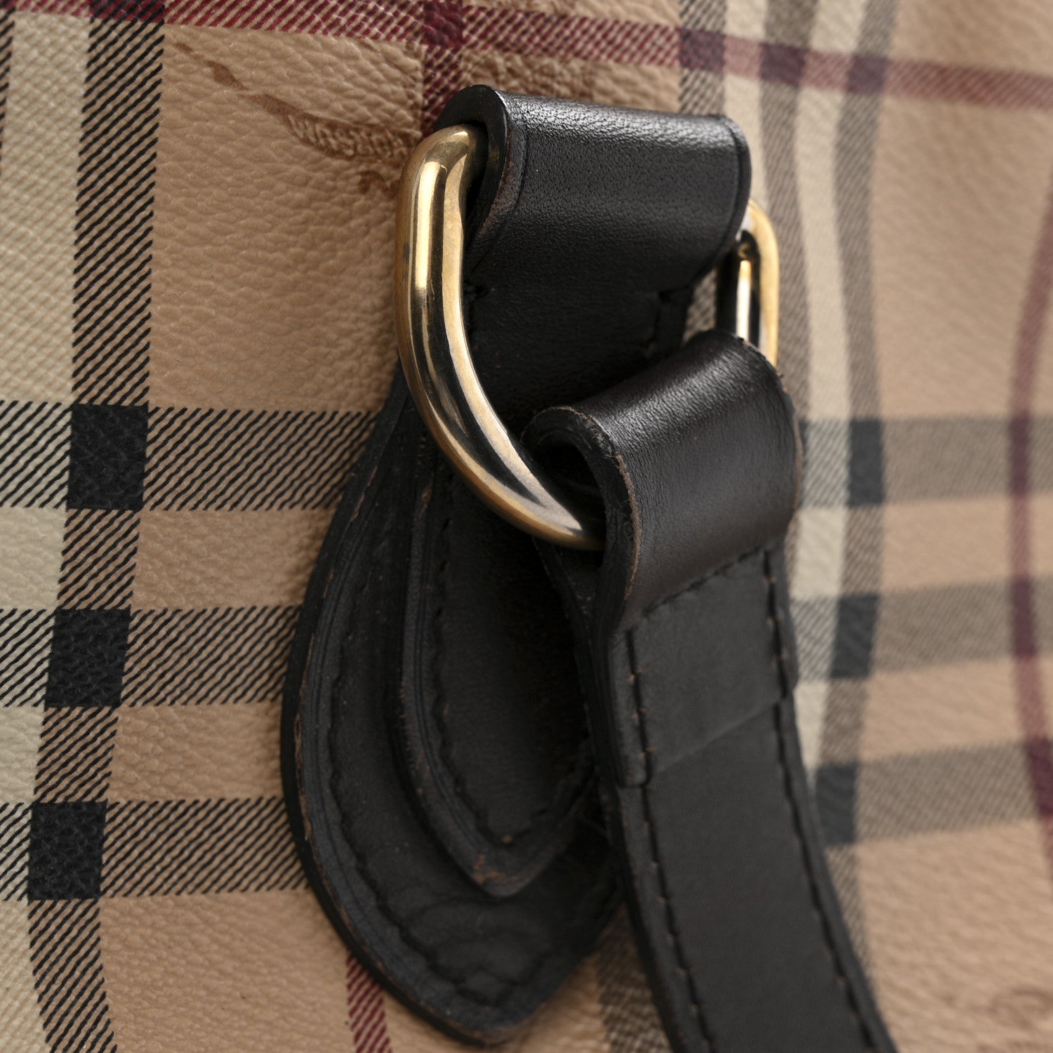 Burberry Haymarket Check Medium Regent Tote Chocolate 1809815