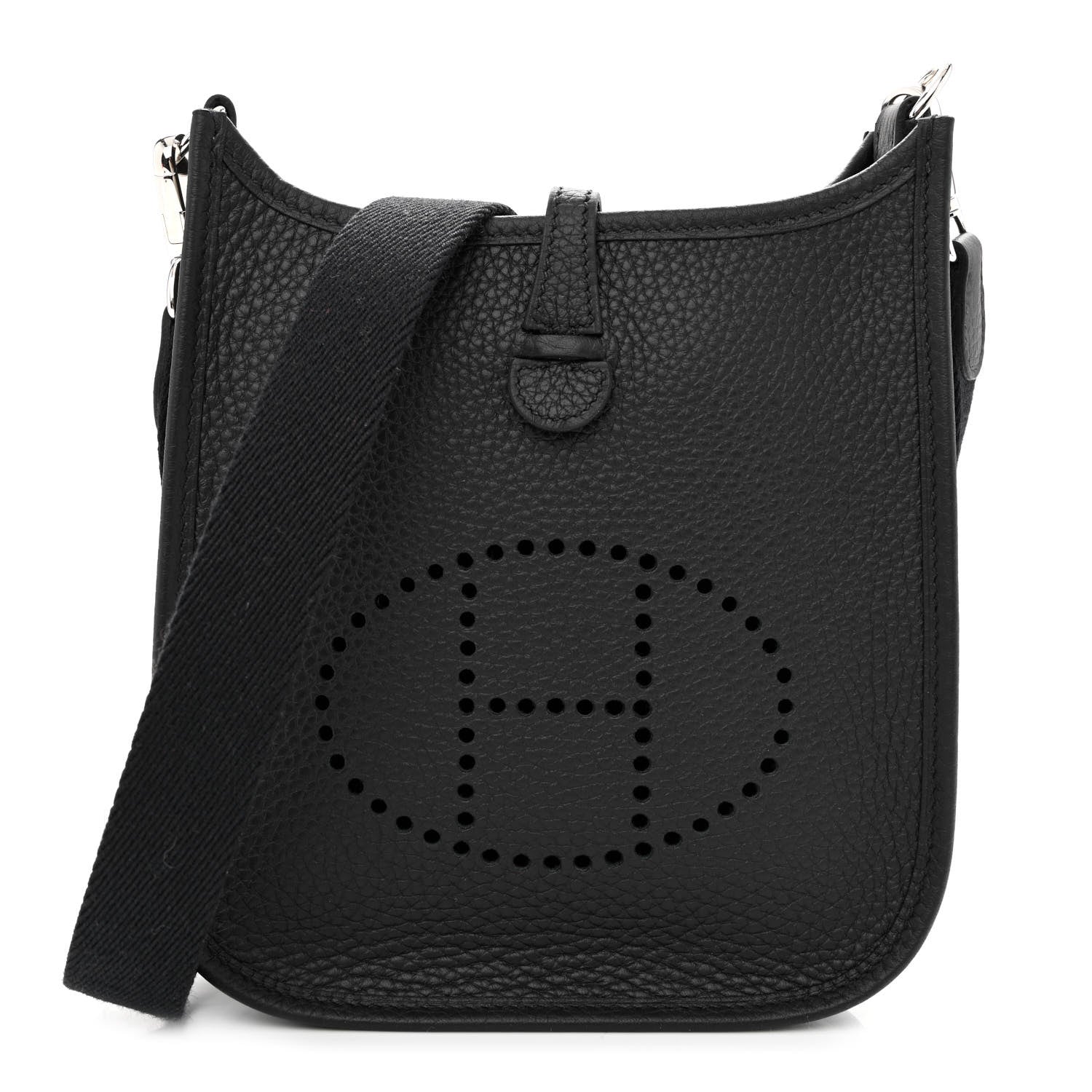 Hermes Taurillon Clemence Evelyne TPM Black 1 of 11