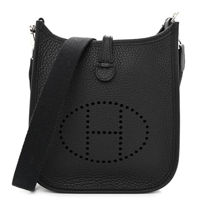 Hermes Taurillon Clemence Evelyne TPM Black 1 of 11