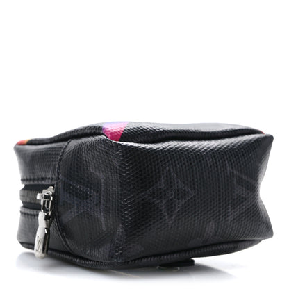 Louis Vuitton Monogram Eclipse Rainbow Box Pouch Bag Charm Key Ring 4 of 8
