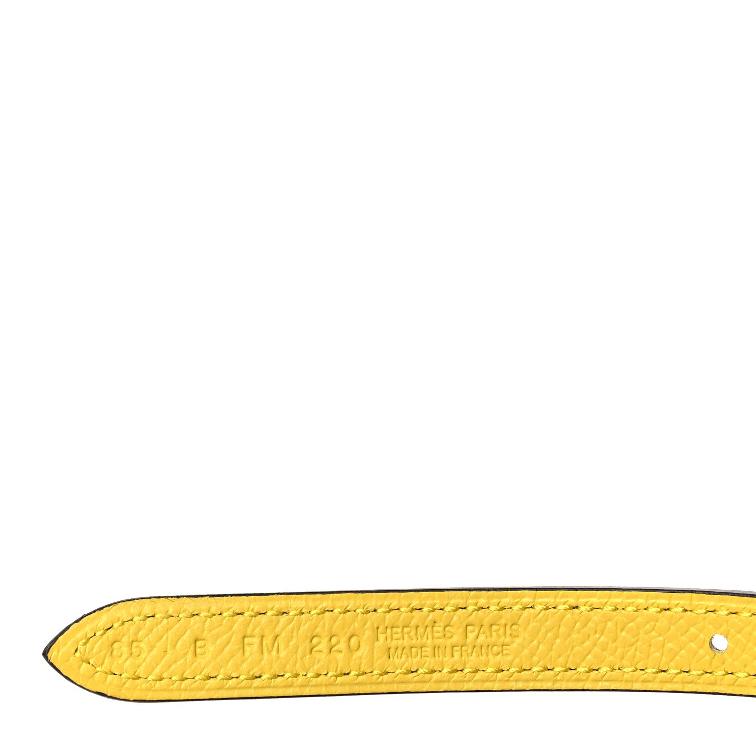 Hermes Swift Epsom 13mm Plaisance Belt 75 30 Bleu Glacier Jaune De Naples 3 of 4
